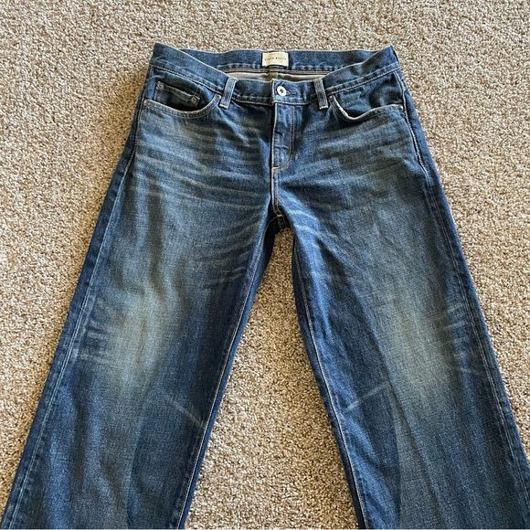 Simon Miller W005 Bora Cropped Wide Leg Jeans Womens 28 Blue Fringed Boho Hippie - Picture 5 of 14